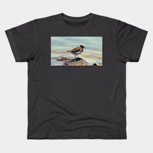 A Least Sandpiper Along a Shore Kids T-Shirt